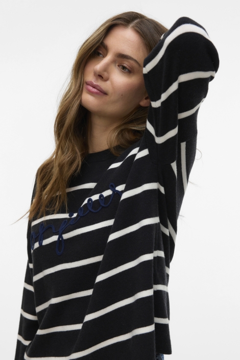 Vero Moda vmaria bonjour ls o-neck pullover g